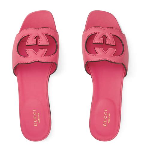 gucci interlocking g espadrille slides|gucci espadrilles wedges pink.